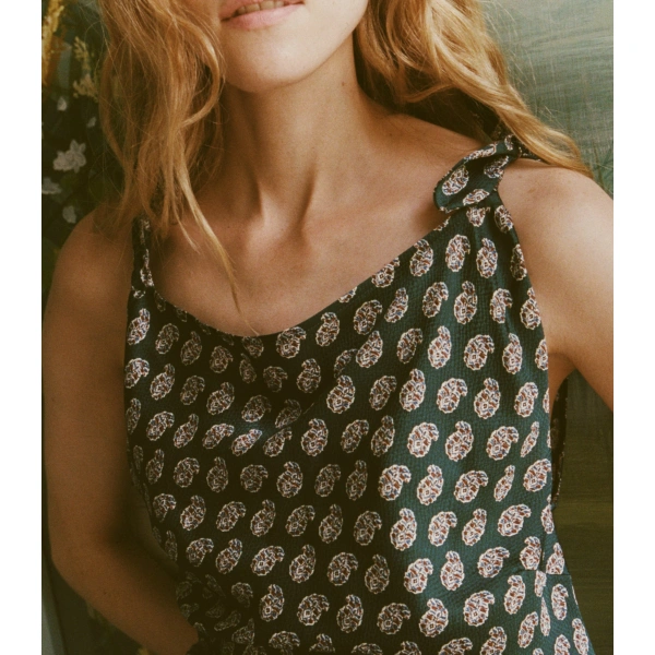 Doen Mariselle Dress in Chaumont Paisley | Midi Dresses | Coveti, view 5