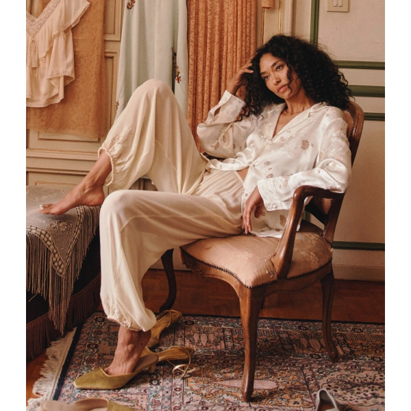 Doen Maurise Top in Fresco Tappezzeria Jacquard | Blouses | Coveti, view 6