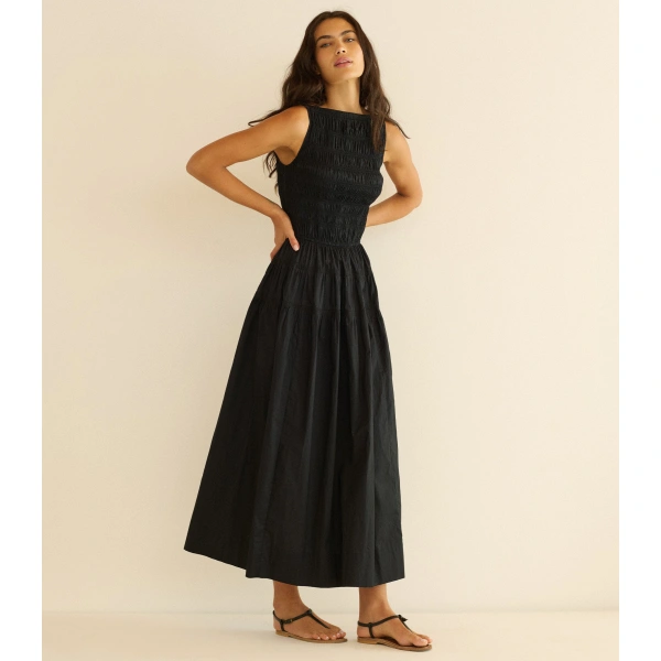 Doen Melie Dress in Black | Maxi Dresses | Coveti, view 2