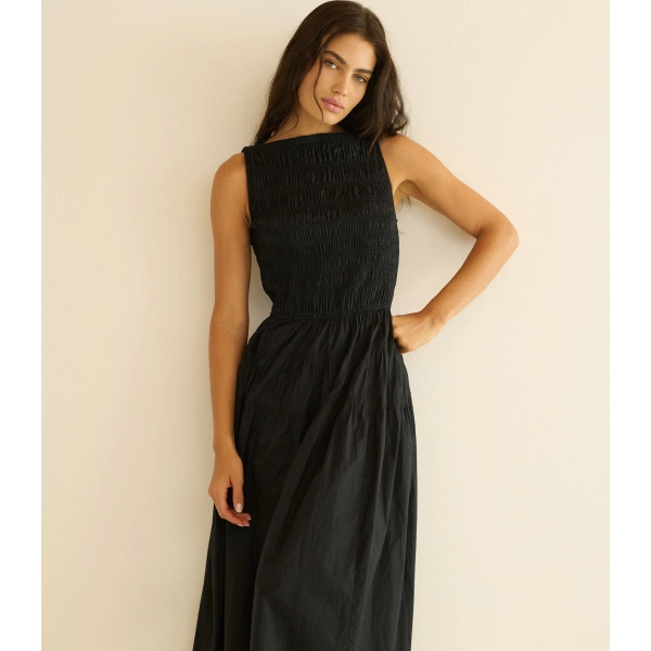 Doen Melie Dress in Black | Maxi Dresses | Coveti, view 3