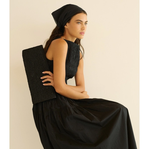 Doen Melie Dress in Black | Maxi Dresses | Coveti, view 4