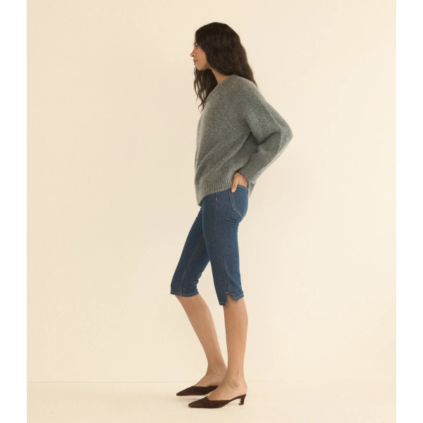 Doen Merit Sweater in Charcoal Melange | Sweaters | Coveti, view 3