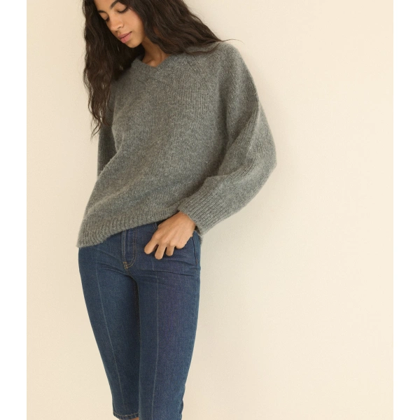 Doen Merit Sweater in Charcoal Melange | Sweaters | Coveti, view 5