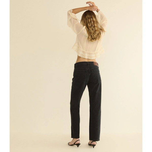 Doen Miller Jean in Coal Black Wash | Jeans | Coveti, view 4