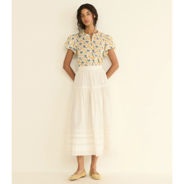 Doen Millie Top in Narcissus Bloom | Blouses | Coveti, view 3