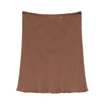 Doen Mini Skirt Slip in Carob | Mini Skirts | Coveti