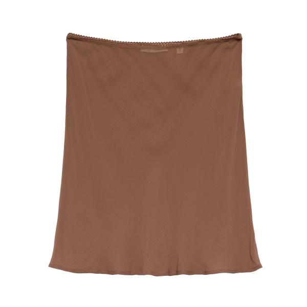 Mini Skirt Slip in Carob