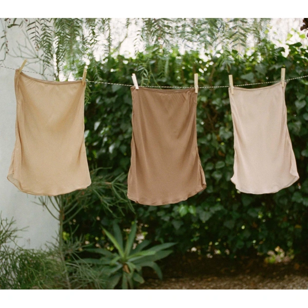 Doen Mini Skirt Slip in Conch | Mini Skirts | Coveti, view 3