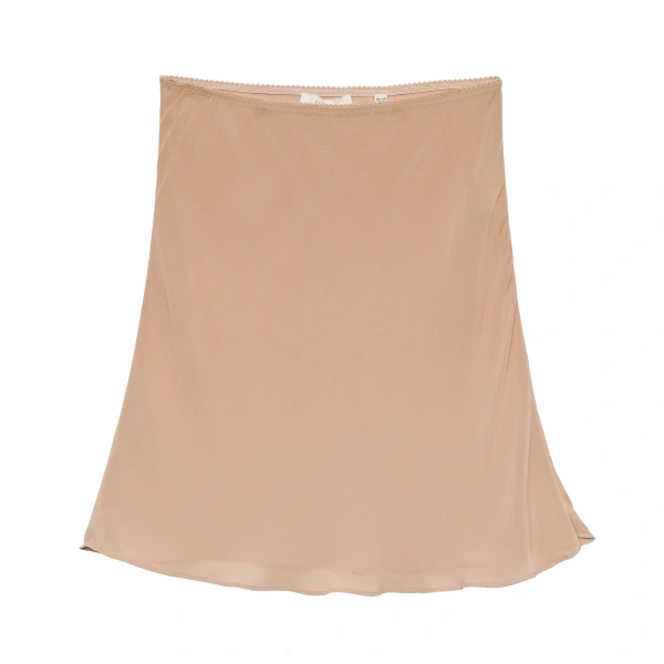 Mini Skirt Slip in Sand Dollar