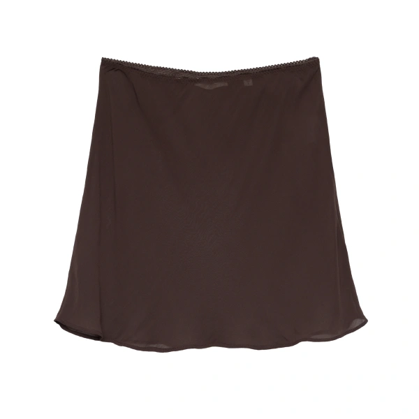 Mini Skirt Slip in Umber