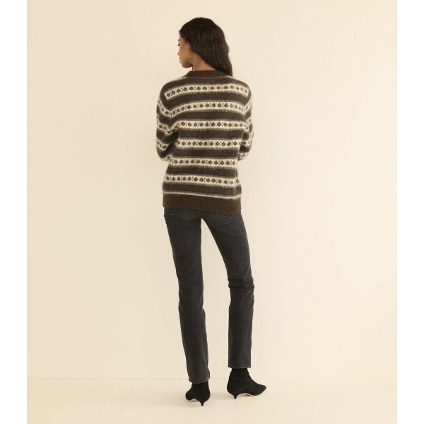 Doen Myles Sweater in Sandhamm Jacquard | Sweaters | Coveti, view 6