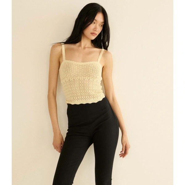 Doen Nadille Cami in Vanilla | Camisoles | Coveti, view 2