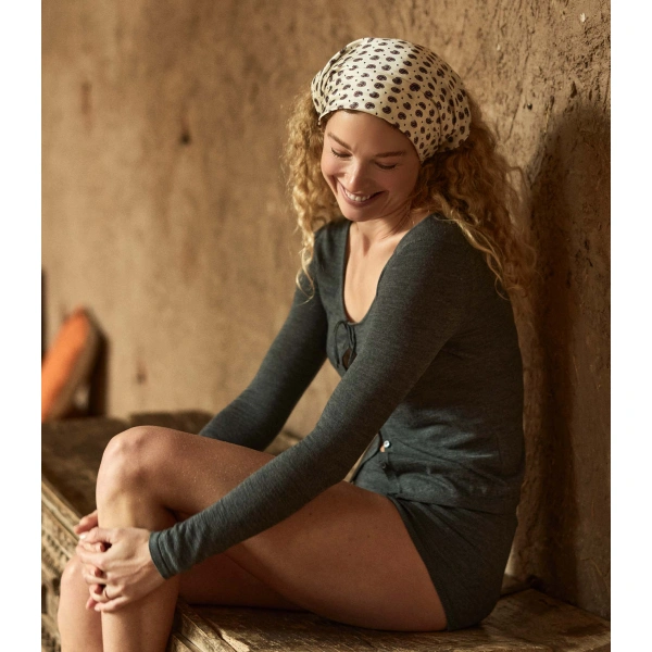 Doen Naida Cardigan in Charcoal Grey | Cardigans | Coveti, view 2