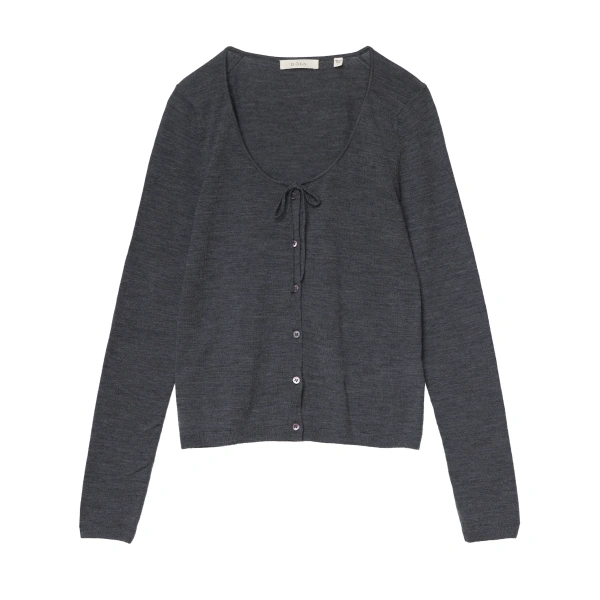 Naida Cardigan in Charcoal Grey