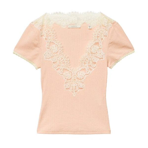 Nalia Tee in Light Peach Sorbet
