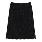 Doen Nandette Skirt in Black | Midi Skirts | Coveti
