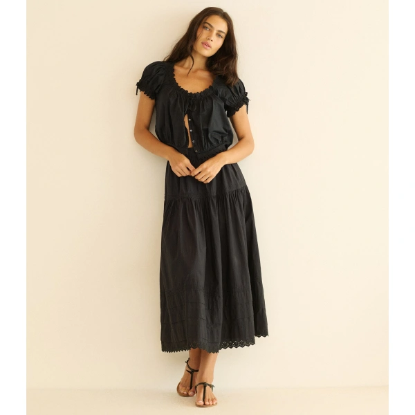 Doen Nera Top in Black | Blouses | Coveti, view 5