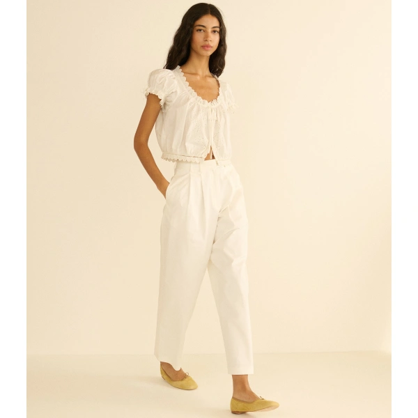 Doen Nera Top in Salt | Blouses | Coveti, view 4