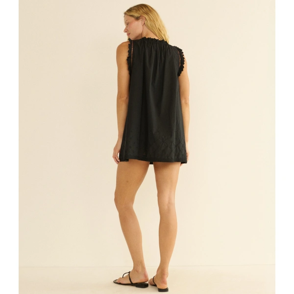 Doen Nessie Dress in Black | Midi Dresses | Coveti, view 6