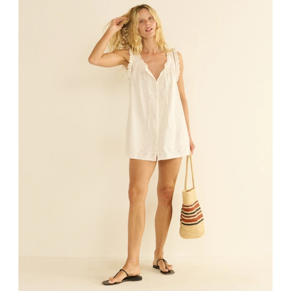 Doen Nessie Dress in Salt | Midi Dresses | Coveti, view 2