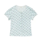 Doen Neta Tee in Sky Petit Posy Calico | T-Shirts | Coveti