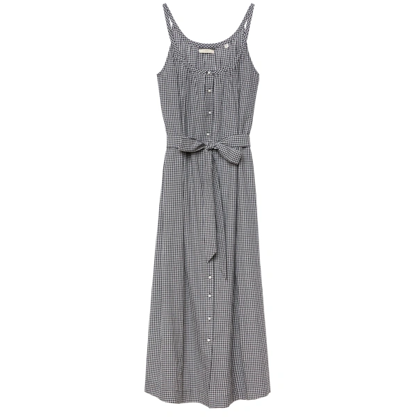 Nevita Dress in Noir la Maddalena Gingham