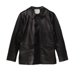 Doen Nico Leather Jacket in Black | Leather Jackets | Coveti