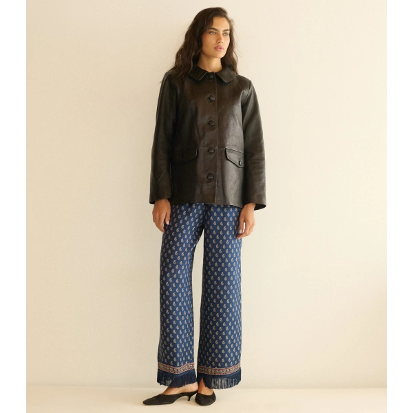 Doen Nico Leather Jacket in Black | Leather Jackets | Coveti, view 6