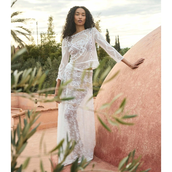 Doen Noella Top in Salt | Blouses | Coveti, view 4