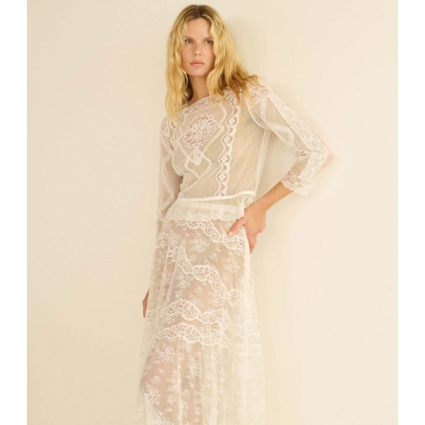 Doen Noella Top in Salt | Blouses | Coveti, view 6