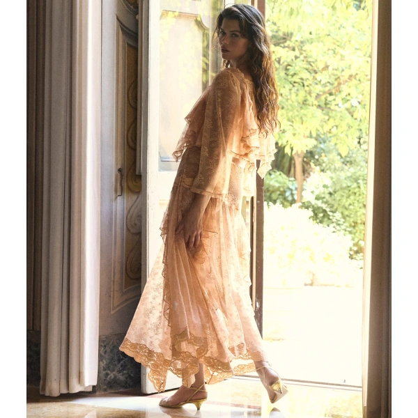 Doen Noellie Skirt in Toasted Almond | Midi Skirts | Coveti, view 6