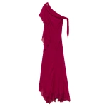 Doen Odessa Dress in Red Snapdragon | Midi Dresses | Coveti