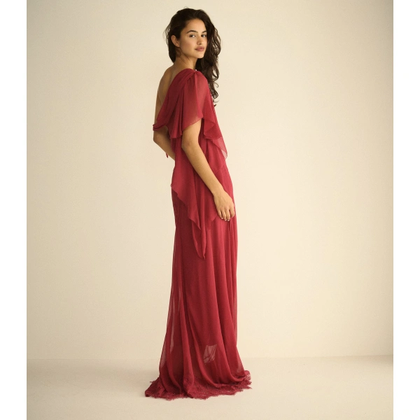 Doen Odessa Dress in Red Snapdragon | Midi Dresses | Coveti, view 6
