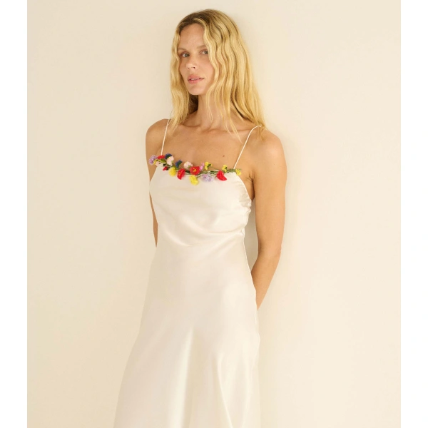Doen Oleander Dress in Salt | Maxi Dresses | Coveti, view 5