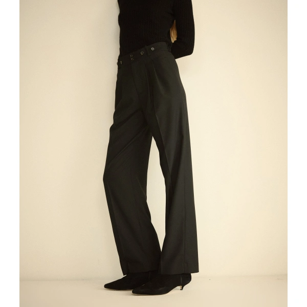 Doen Olivia Pant in Black | Pants | Coveti, view 2