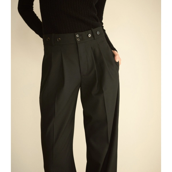 Doen Olivia Pant in Black | Pants | Coveti, view 5
