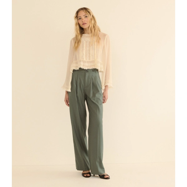 Doen Olivia Pant in Clary Sage | Pants | Coveti, view 2