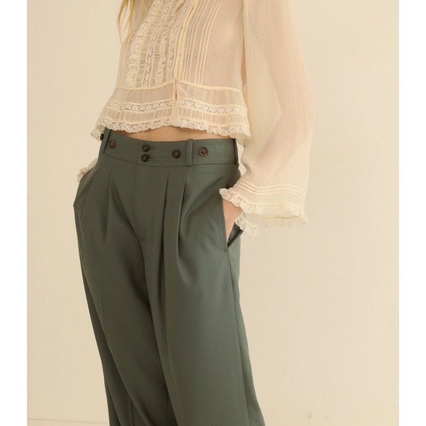 Doen Olivia Pant in Clary Sage | Pants | Coveti, view 4