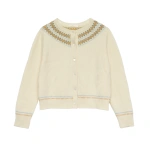 Doen Olympe Cardigan in Gateau Annecy Fair Isle | Cardigans | Coveti