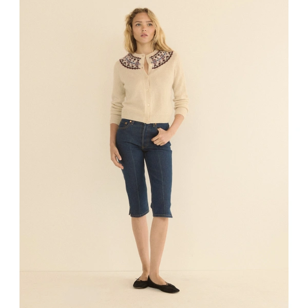 Doen Olympe Cashmere Cardigan in Cottage | Cardigans | Coveti, view 4