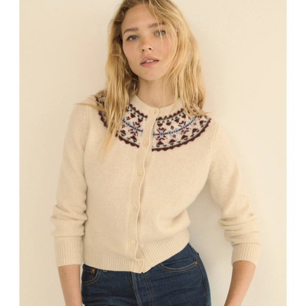 Doen Olympe Cashmere Cardigan in Cottage | Cardigans | Coveti, view 5