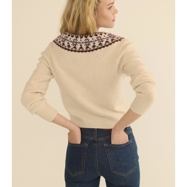 Doen Olympe Cashmere Cardigan in Cottage | Cardigans | Coveti, view 6
