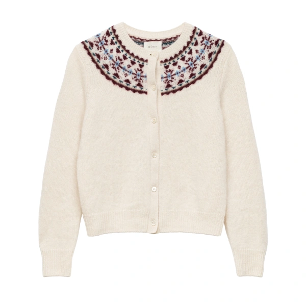 Olympe Cashmere Cardigan in Cottage