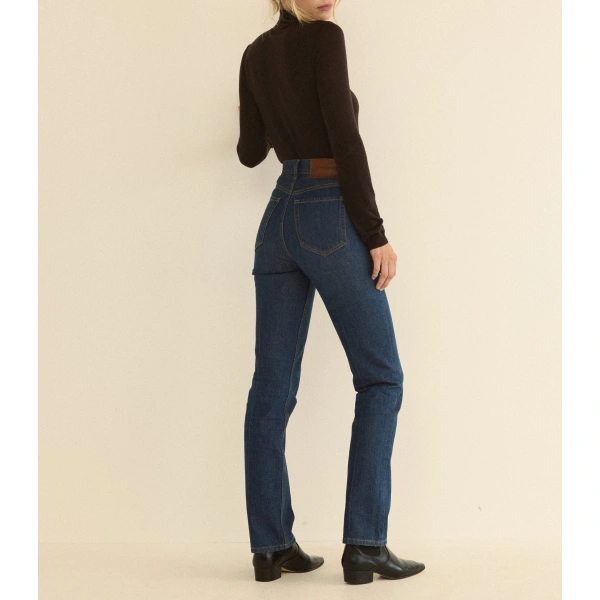 Doen Ondine Jean in Cavalaire Dark Wash | Jeans | Coveti, view 4