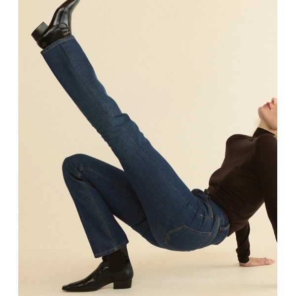 Doen Ondine Jean in Cavalaire Dark Wash | Jeans | Coveti, view 5