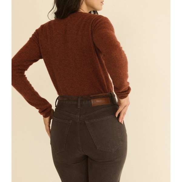 Doen Ondine Jean in Equestrian Brown Wash | Jeans | Coveti, view 6