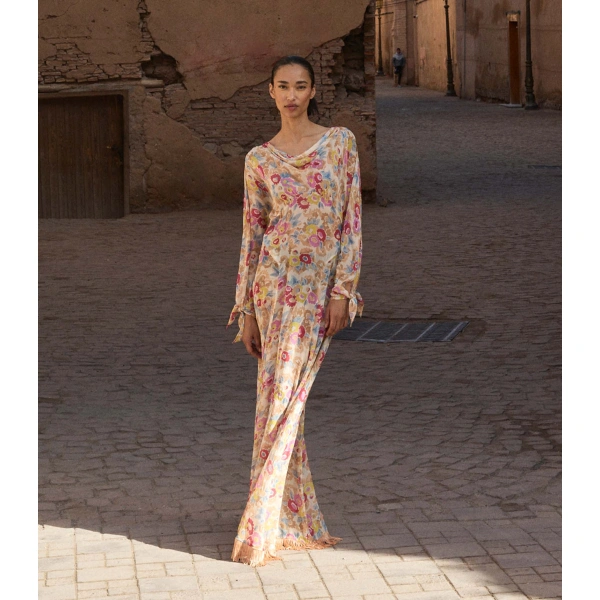 Doen Ophelia Dress in Jardin de Camelias | Maxi Dresses | Coveti, view 2