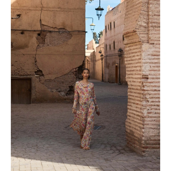 Doen Ophelia Dress in Jardin de Camelias | Maxi Dresses | Coveti, view 3