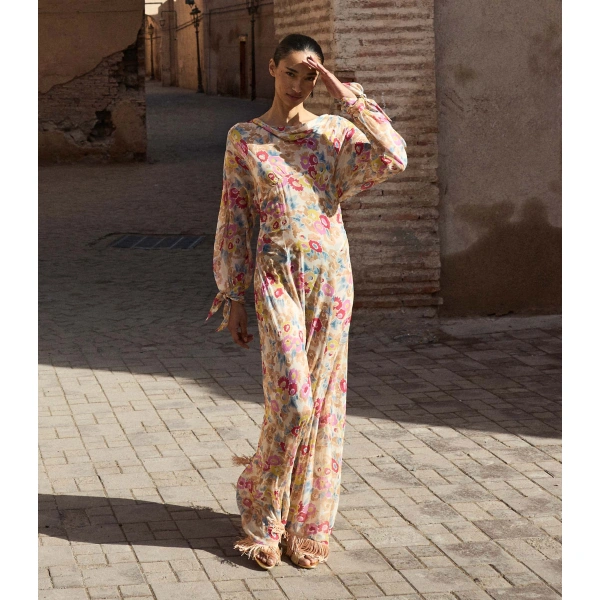 Doen Ophelia Dress in Jardin de Camelias | Maxi Dresses | Coveti, view 4