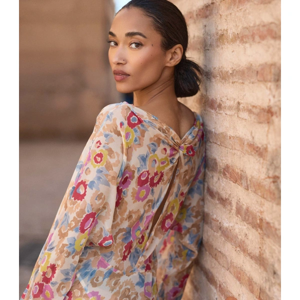 Doen Ophelia Dress in Jardin de Camelias | Maxi Dresses | Coveti, view 6